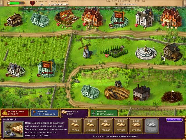 Экран игры 1 Построй-lot: елизаветинской эпохи 