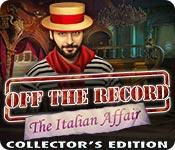 Functie screenshot spel Off the Record: The Italian Affair Collector's Edition